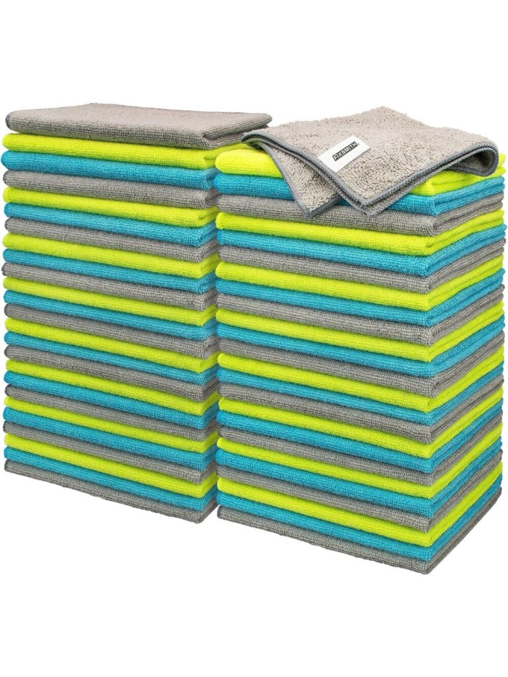 50-Pack Microfiber Cleaning Cloths - Lint-Free, Highly Absorbent Towels for